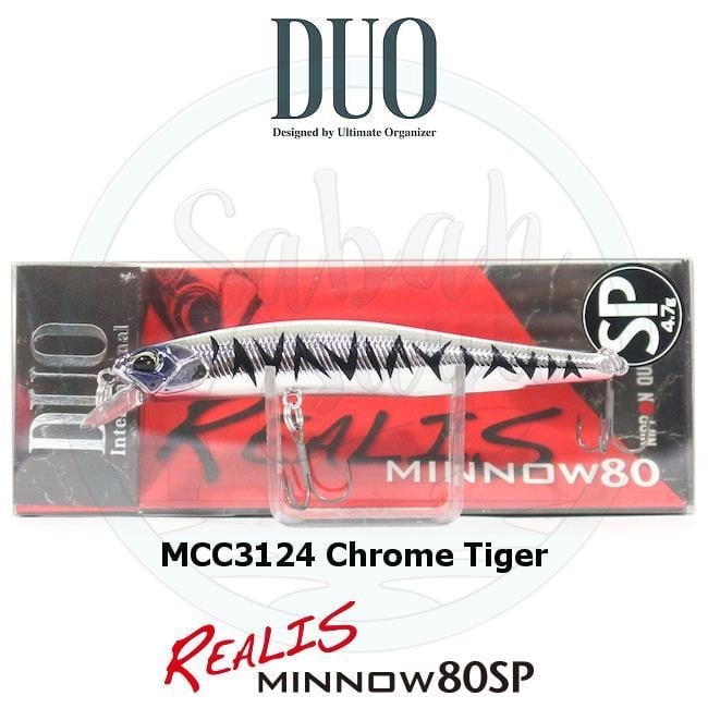 Duo Realis Minnow 80SP MCC3124 Chrome Tiger