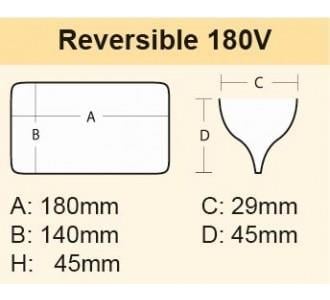 Duo Reversible 180V Sahte Balık Kutusu Siyah