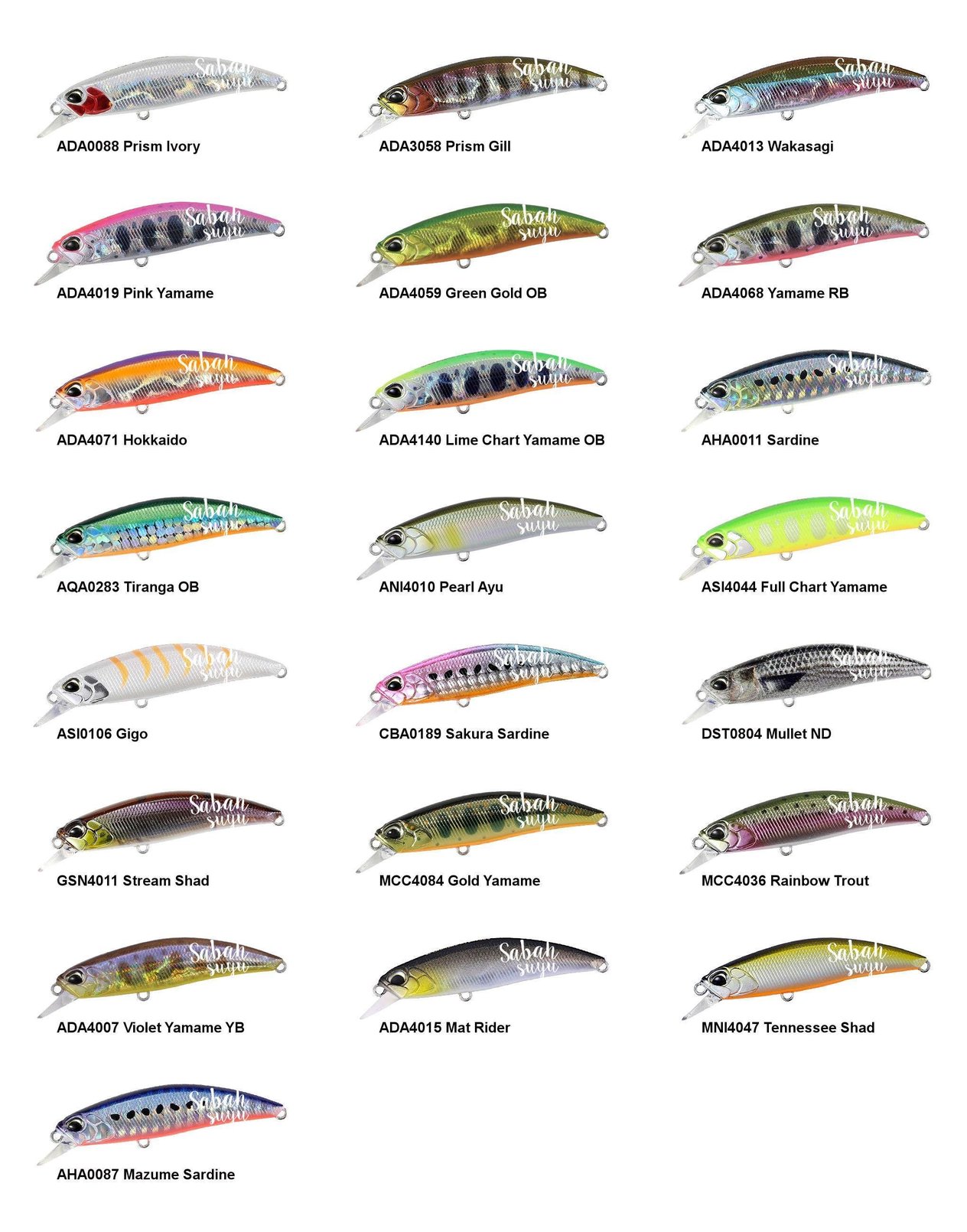 Duo Spearhead Ryuki 70S ADA4140 Lime Chart Yamame OB