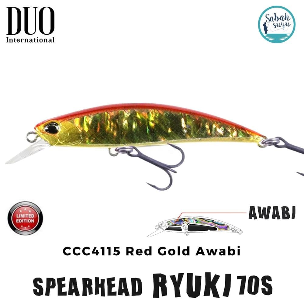 Duo Spearhead Ryuki 70S CCC4115 Red Gold Awabi