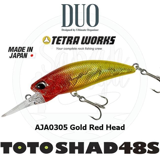 Duo Tetra Works Toto Shad 48S AJA0305 Gold Red Head