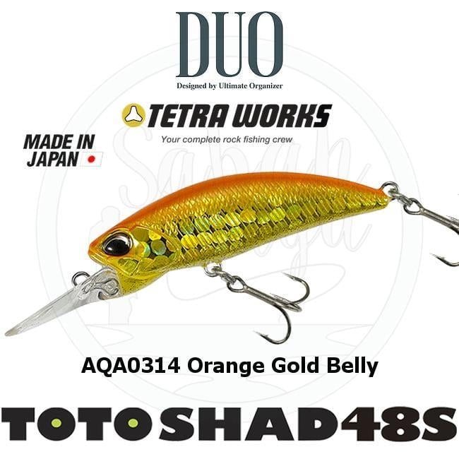 Duo Tetra Works Toto Shad 48S AQA0314 Orange Gold Belly