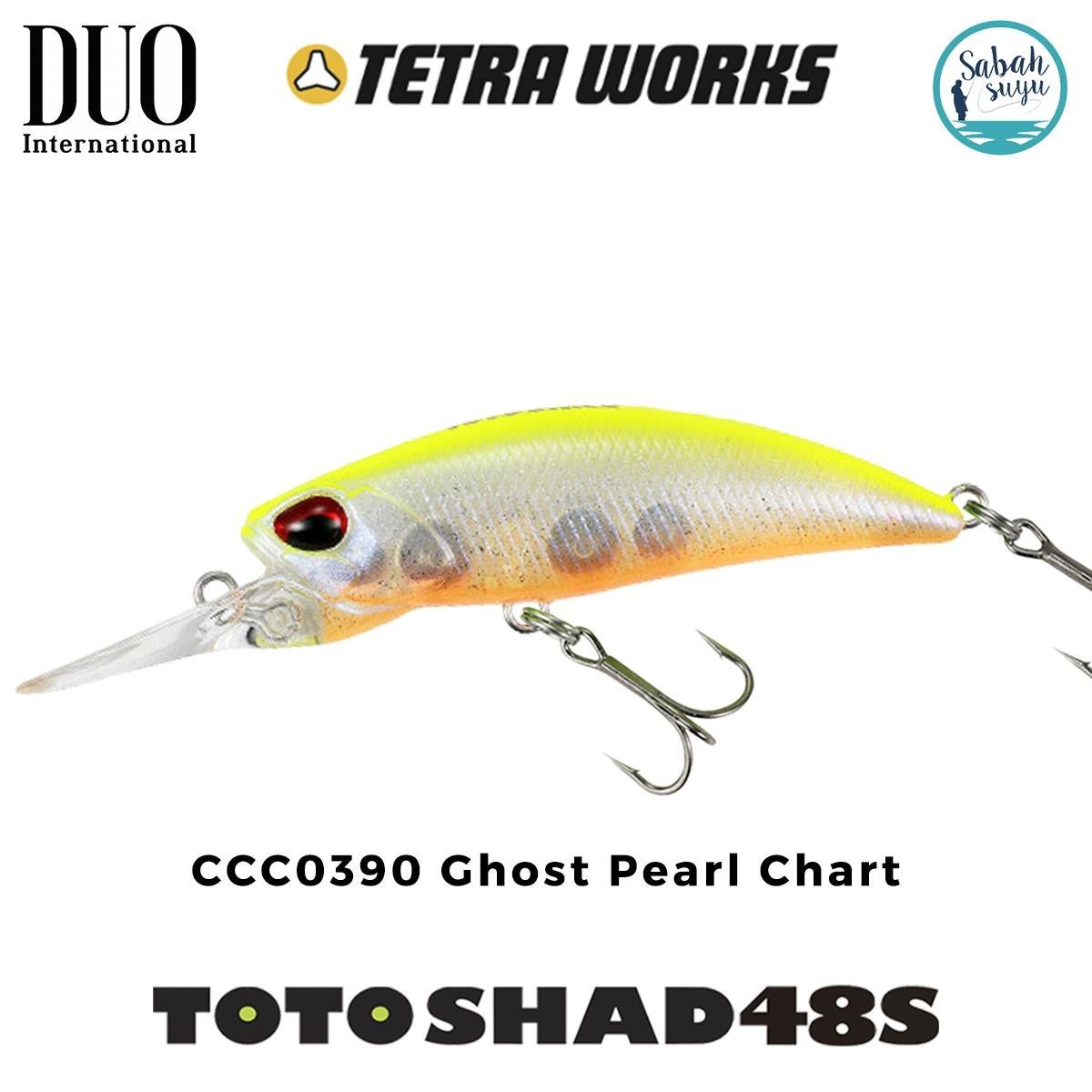 Duo Tetra Works Toto Shad 48S CCC0390 Ghost Pearl Chart