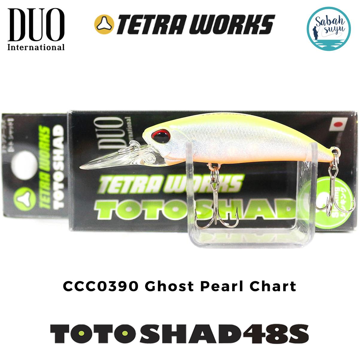 Duo Tetra Works Toto Shad 48S CCC0390 Ghost Pearl Chart