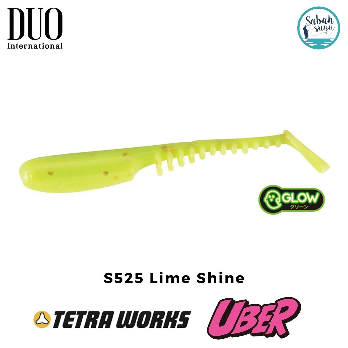 Duo Tetra Works Uber LRF Silikon 5cm S525 Lime Shine