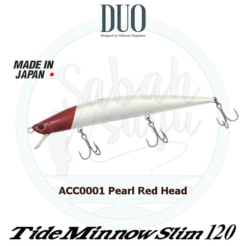 Duo Tide Minnow Slim 120 ACC0001 Pearl Red Head