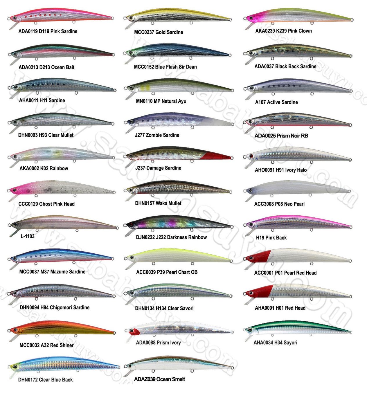 Duo Tide Minnow Slim 120 ACC0039 Pearl Chart OB