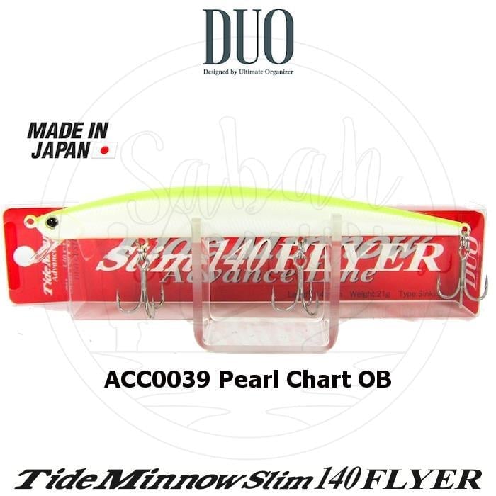 Duo Tide Minnow Slim 140 FLYER ACC0039 Pearl Chart OB