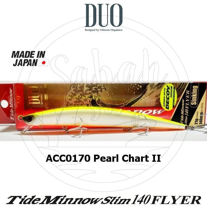 Duo Tide Minnow Slim 140 FLYER ACC0170 Pearl Chart II