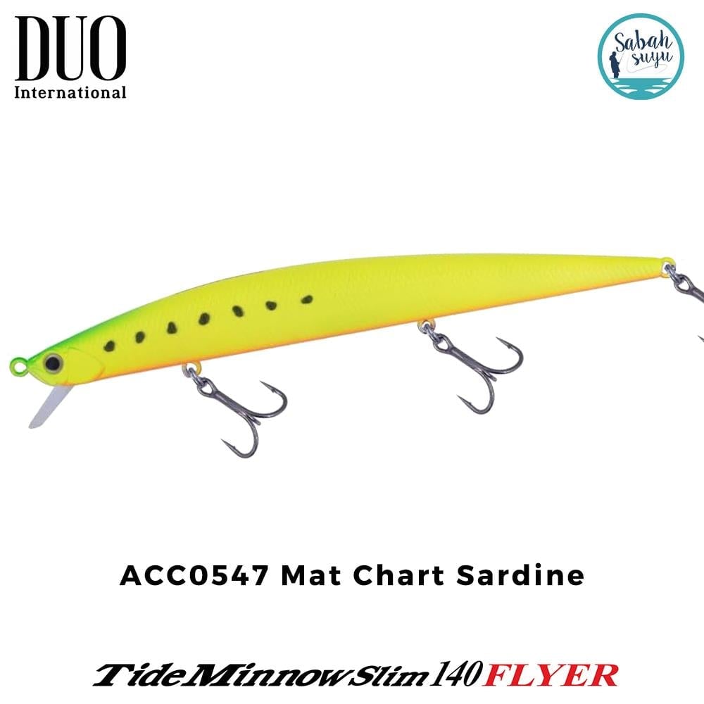 Duo Tide Minnow Slim 140 FLYER ACC0547 Mat Chart Sardine