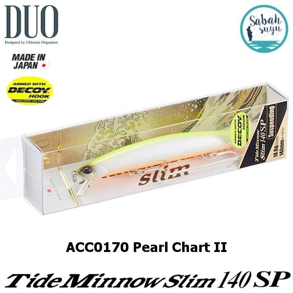 Duo Tide Minnow Slim 140SP ACC0170 Pearl Chart OB II