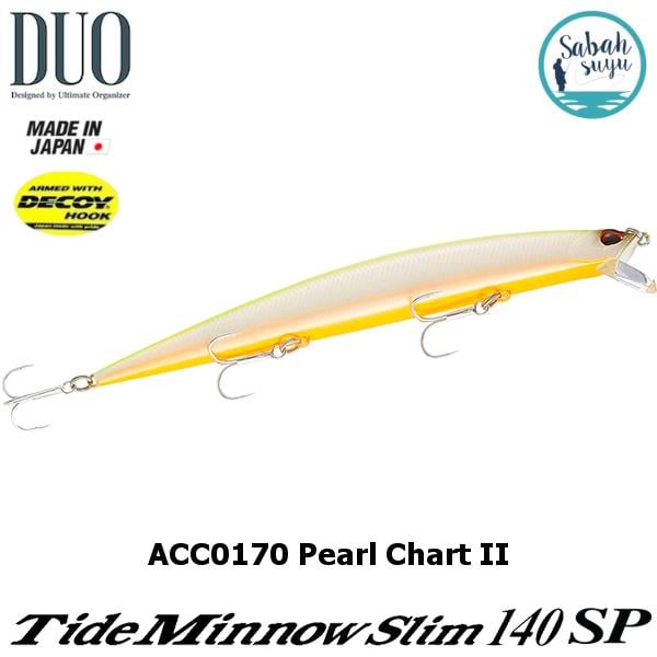 Duo Tide Minnow Slim 140SP ACC0170 Pearl Chart OB II