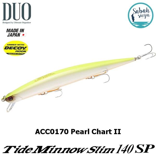 Duo Tide Minnow Slim 140SP ACC0170 Pearl Chart OB II