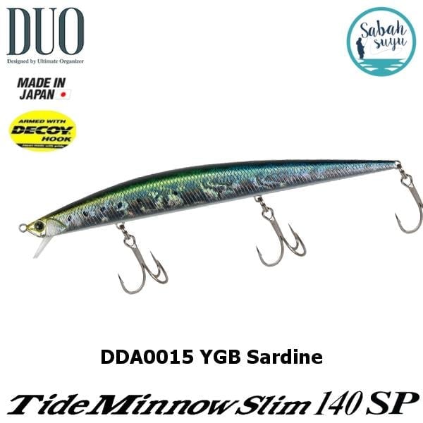 Duo Tide Minnow Slim 140SP DDA0015 YGB Sardine
