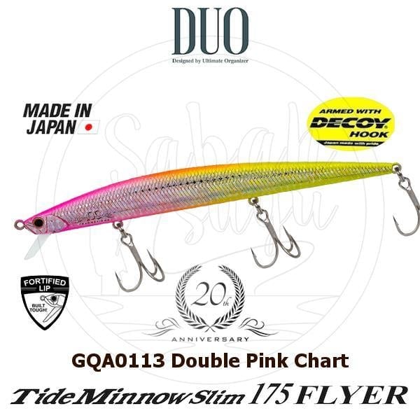 Duo Tide Minnow Slim 175 FLYER 20.Yıl Özel Seri GQA0113 Double Pink Chart