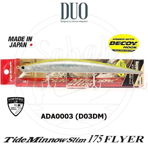 Duo Tide Minnow Slim 175 FLYER ADA0003 (D03DM) Chart Back
