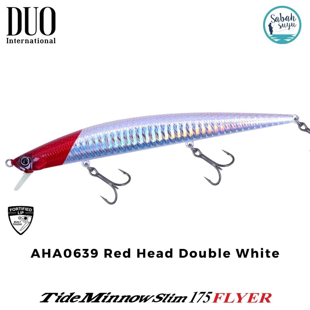 Duo Tide Minnow Slim 175 FLYER AHA0639 Red Head Double White