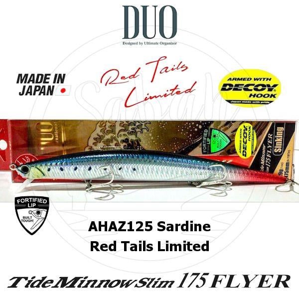 Duo Tide Minnow Slim 175 FLYER AHAZ125 Sardine Red Tail Limited Sahte Balık