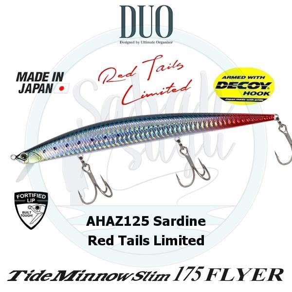 Duo Tide Minnow Slim 175 FLYER AHAZ125 Sardine Red Tail Limited Sahte Balık