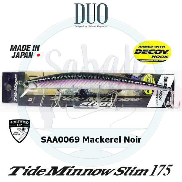 Duo Tide Minnow Slim 175 SAA0069 Mackerel Noir