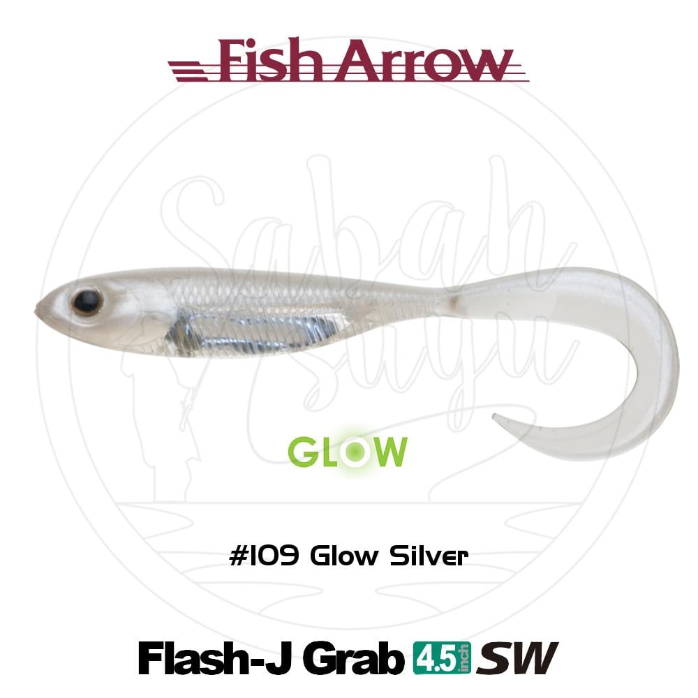 Fish Arrow Flash J Grab 11.5cm SW #109 Glow Silver Sahte Balık