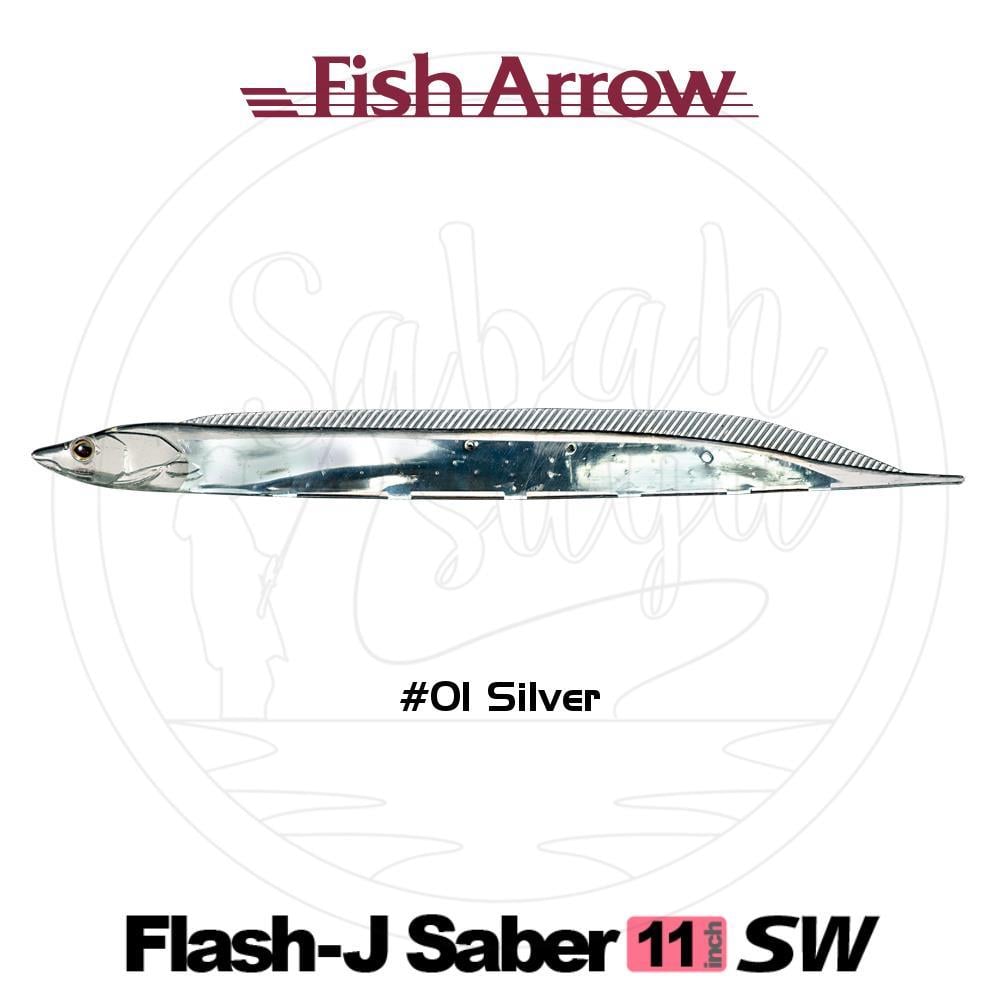 Fish Arrow Flash J Saber 28cm SW #01 Silver Sahte Balık