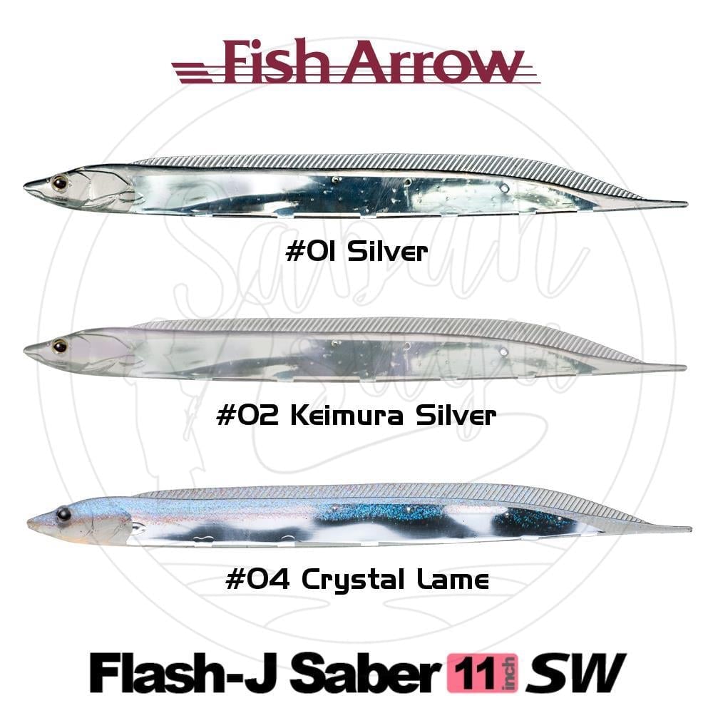 Fish Arrow Flash J Saber 28cm SW #01 Silver Sahte Balık