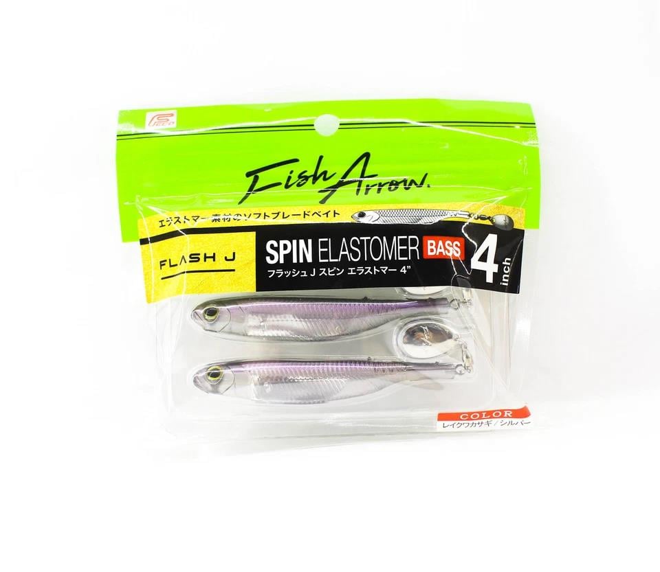 Fish Arrow Flash J Spin Elastomer 10cm (4'') #03 Lake Smelt Silver Silikon Balık (3 Adet)