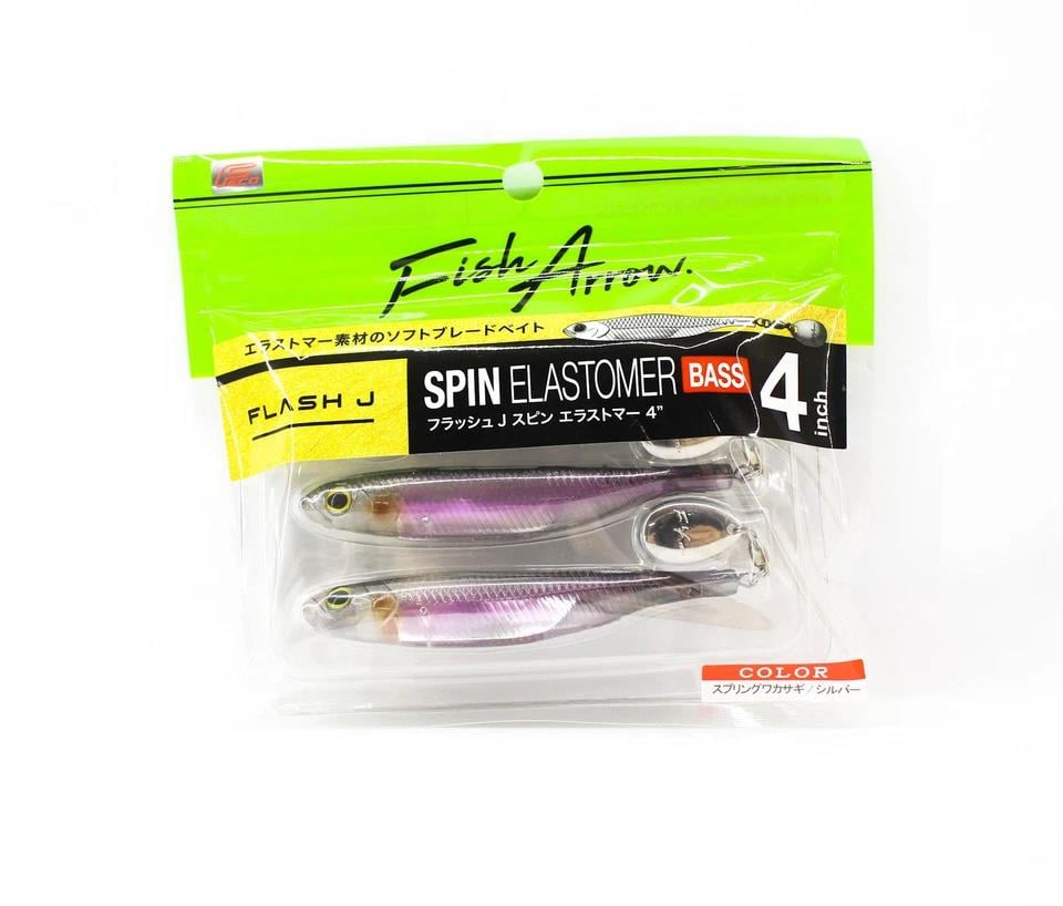 Fish Arrow Flash J Spin Elastomer 10cm (4'') #02 Spring Smelt Silver Silikon Balık (3 Adet)
