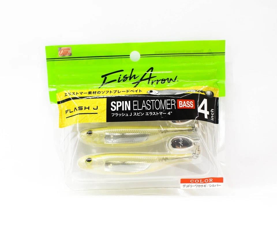 Fish Arrow Flash J Spin Elastomer 10cm (4'') #06 Deadly Smelt Silver Silikon Balık (3 Adet)