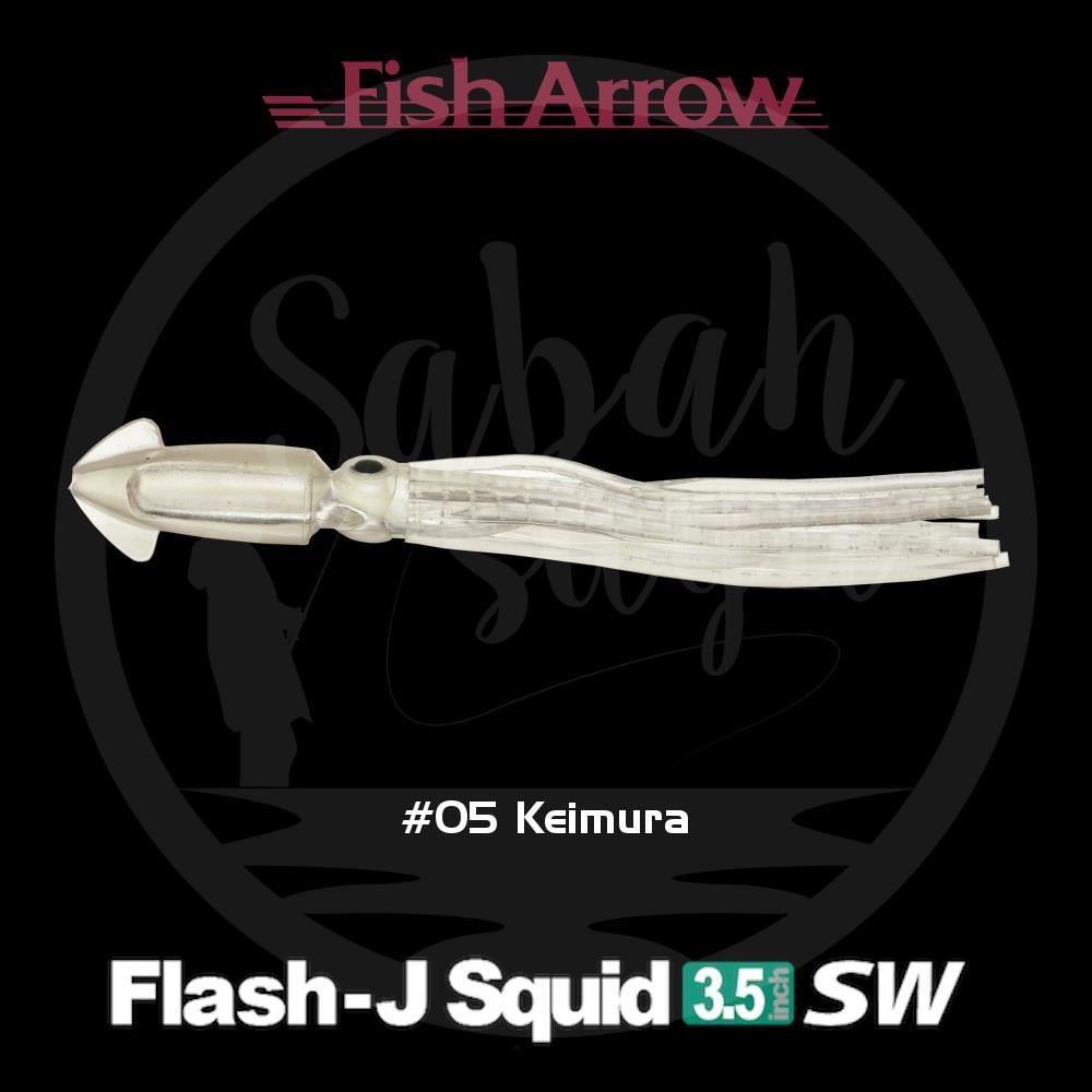 Fish Arrow Flash J Squid 9cm SW #05 Keimura Silikon Kalamar (5 Adet)