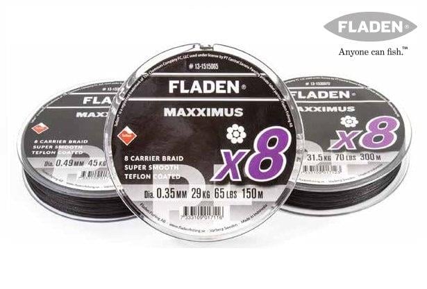 Fladen Maxximus 8X Örgü 150m Siyah 0.15 mm 15 lbs