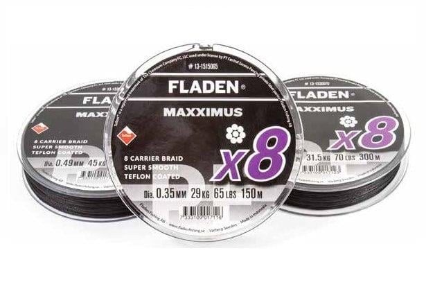 Fladen Maxximus 8X Örgü 150m Siyah 0.15 mm 15 lbs