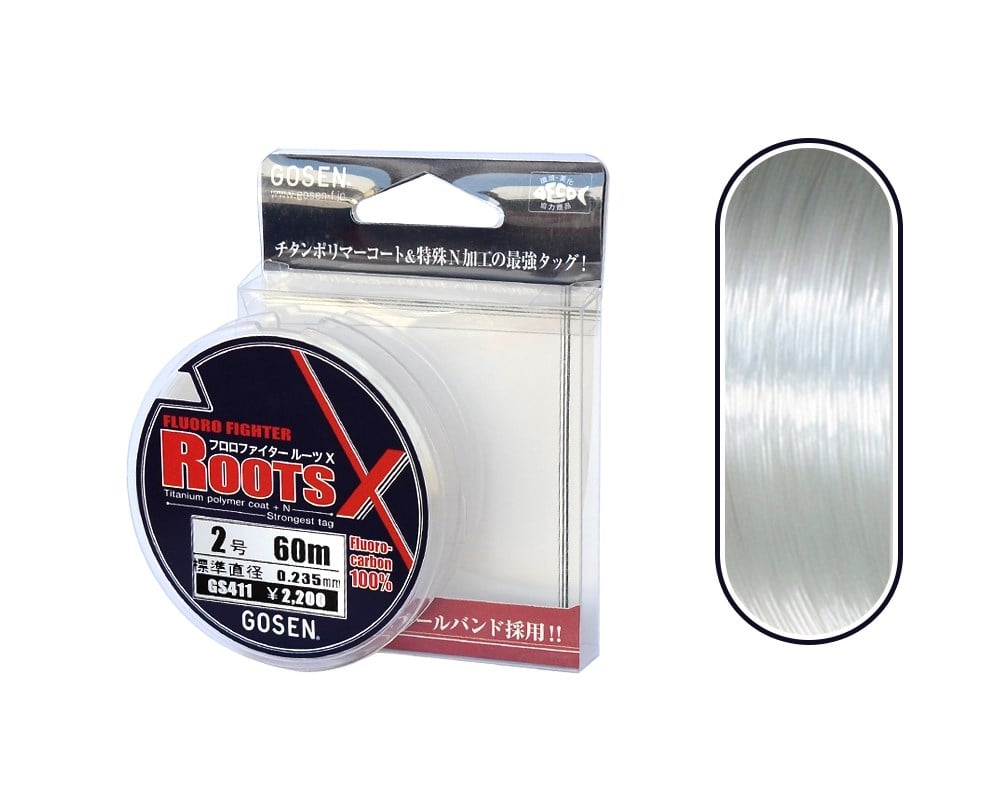 Gosen Fluoro Fighter Roots %100 F.C Misina 60m 0.24mm