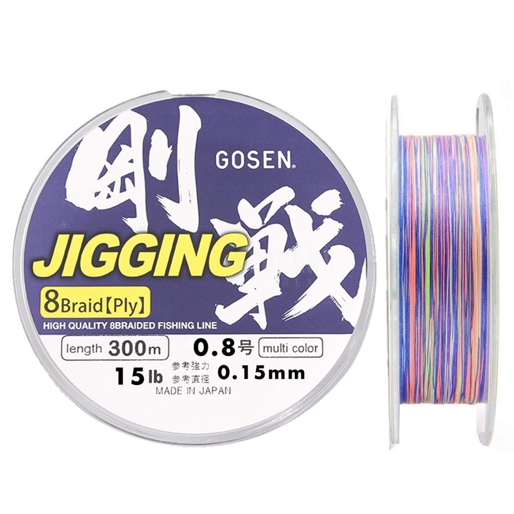 Gosen Jigging 8X İp Misina 300m Multi PE 0.8 0.15mm 15lb/7kg