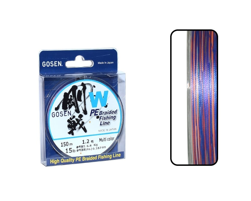 Gosen W4 İp Misina 150m Multi PE 1.2 0.19mm 15lb/6.8kg
