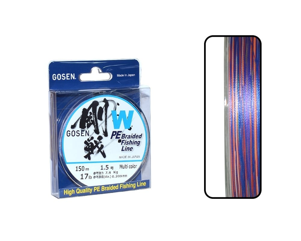 Gosen W4 İp Misina 150m Multi PE 1.5 0.21mm 17lb/7.8kg
