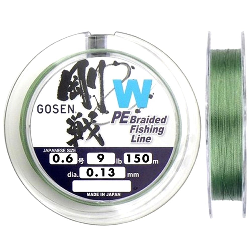 Gosen W4 İp Misina 150m Yeşil PE 0.6 0.13mm 9lb/4kg
