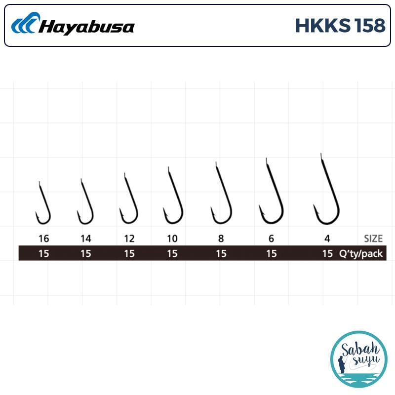 Hayabusa HKKS 158 Tekli İğne Nikel #4 (15 Adet)