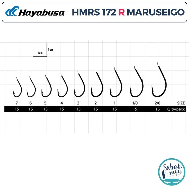 Hayabusa HMRS 172 Tırnaklı İğne Kırmızı #2/0 (15 Adet)