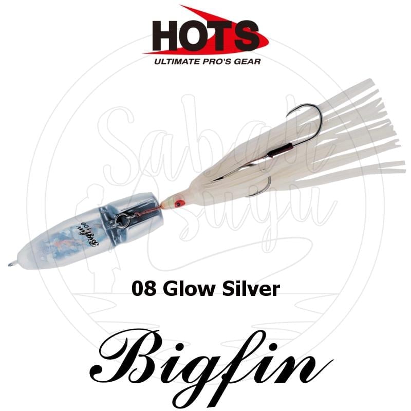 Hots Big Fin Inchuku Jig 180 gr. 08 Glow Silver