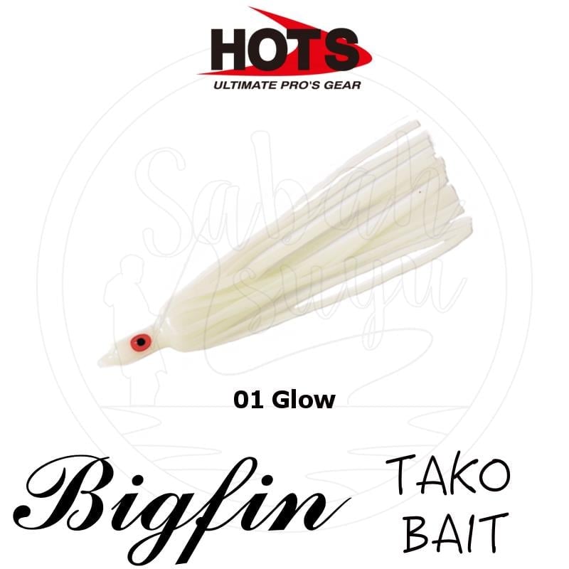 Hots Big Fin Taco Bait Silikon Ahtapot 01 Glow