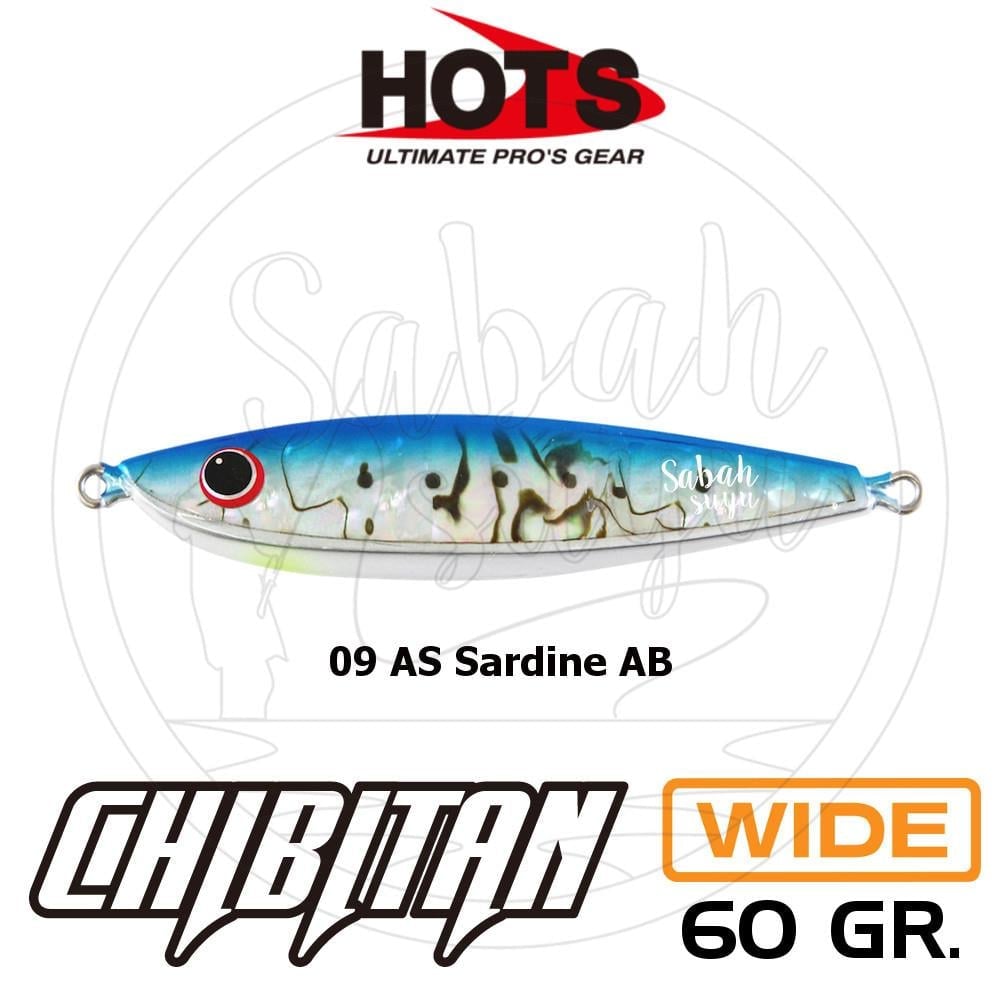 Hots Chibitan Wide Jig 60gr. 09 AS Sardine Abalone