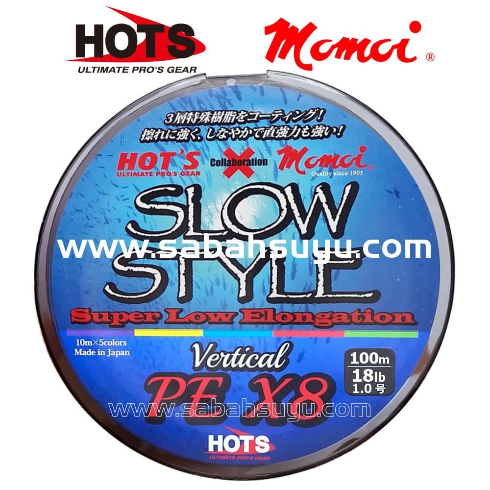 Hot's & Momoi Slow Style 8X İp Misina PE 1.0 0.16mm 18lb 100mt