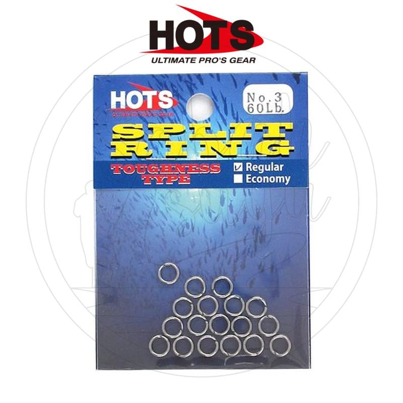 Hots Toughness Type Split Ring No:3 60 lb.