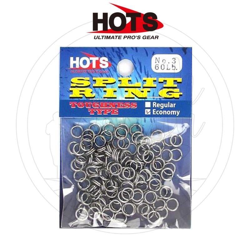 Hots Toughness Type Split Ring No:3 60 lb. Ekonomik Paket