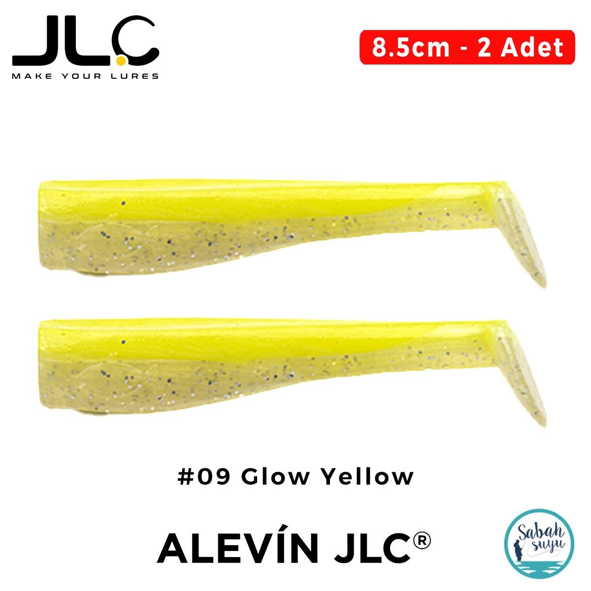 JLC Alevin 8.5cm 5gr #09 Glow Yellow Silikon Kuyruk (2 Adet)
