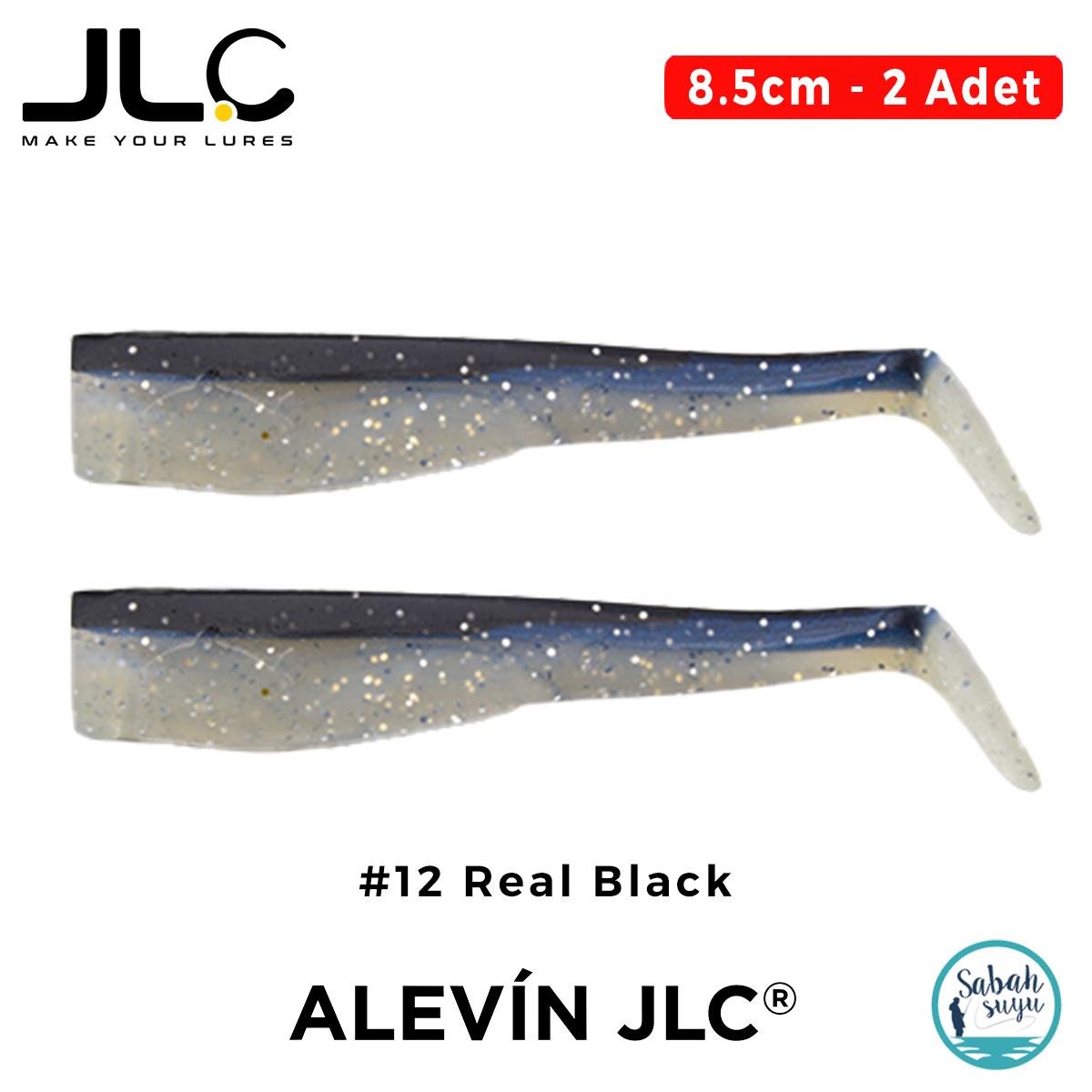 JLC Alevin 8.5cm 5gr #12 Real Black Silikon Kuyruk (2 Adet)