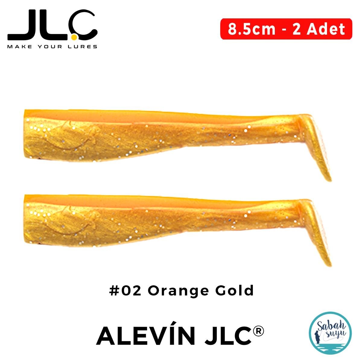JLC Alevin 8.5cm 5gr #02 Orange Gold Silikon Kuyruk (2 Adet)