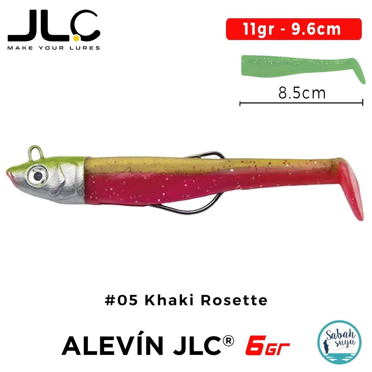 JLC Alevin Set 11gr 9.6cm #05 Khaki Rosette Silikon Balık